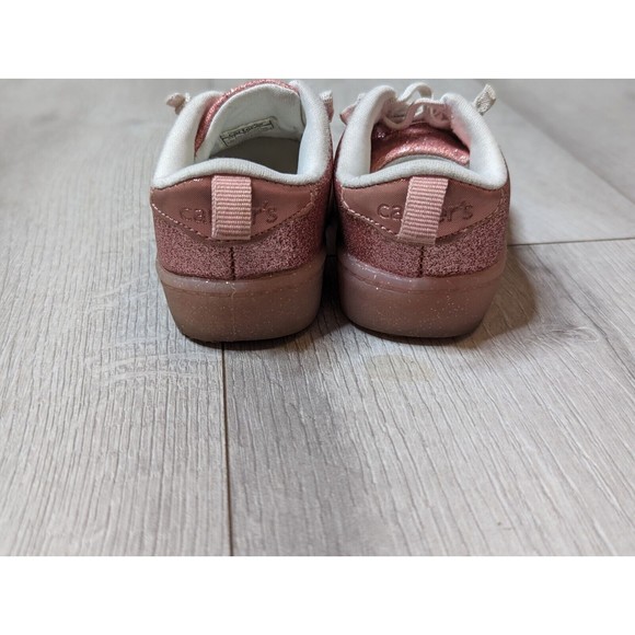 Carter's Toddler Girl's Pink Glitter Shoes, Size 5T - Picture 4 of 8